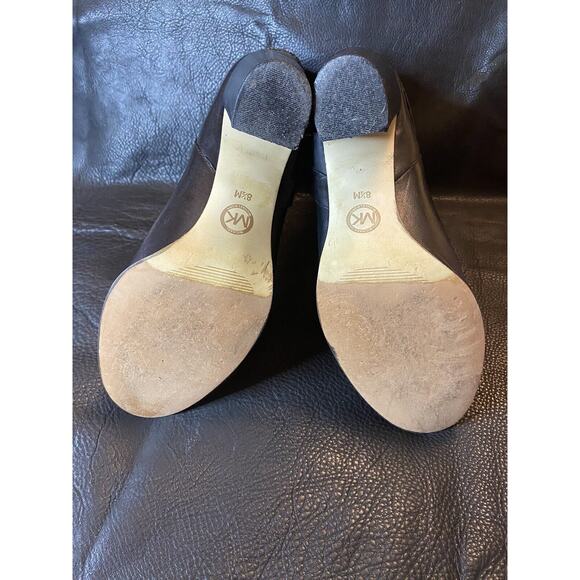 Michael Kors FULTON BOOTIES Suede/ Leather Ankle Boots Women Sz US 8.5-M Buckle - Picture 12 of 16